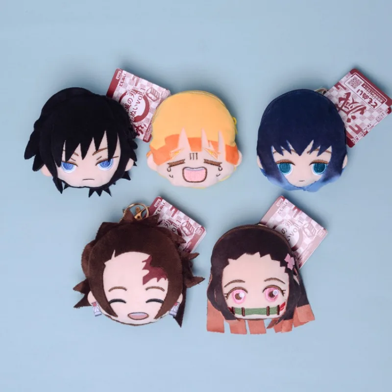 ภาพเคลื่อนไหว อนุพันธ์ Tanjiro Nezuko Zenitsu Inosuke Giyuu Shinobu Kyoujurou Uzui Tengen Push Coin Purse ปัจจุบันสําหรับเพื่อน