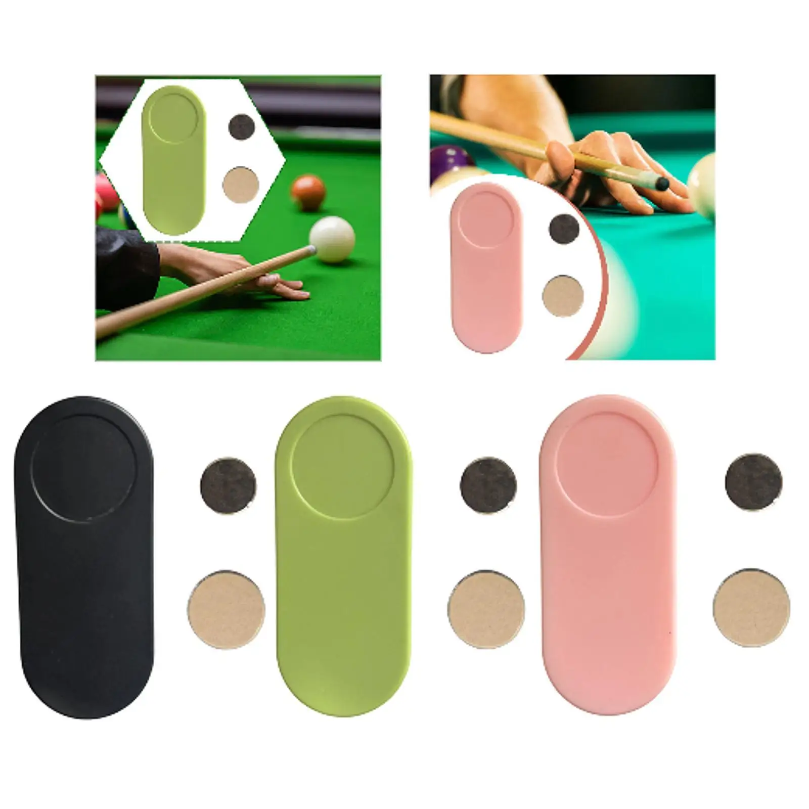 

Billiard Chalk Clip Compact Accessories Equipment Portable Replacement Pool Chalk Holder for Games Adults Sports Home