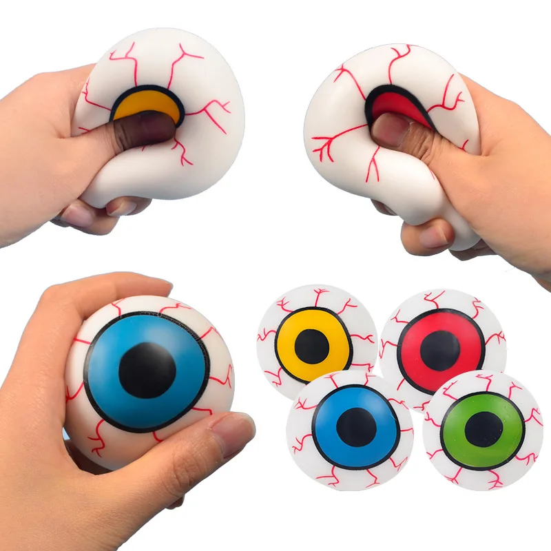 Augen-Stressball mit Langsamer Rückfederung, Fidget-Spielzeug für Erwachsene und Kinder, Stressabbau-Ball, Quetsch-Geschenk zur Stresslinderung