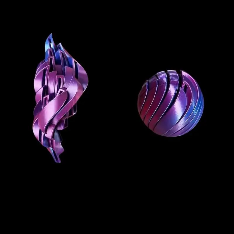 

Игрушка-антистресс Twistsphere с 3D-печатью, вращающиеся шестеренки, гаджет-фиджет и шарик-слайм с дизайном жидкого потока