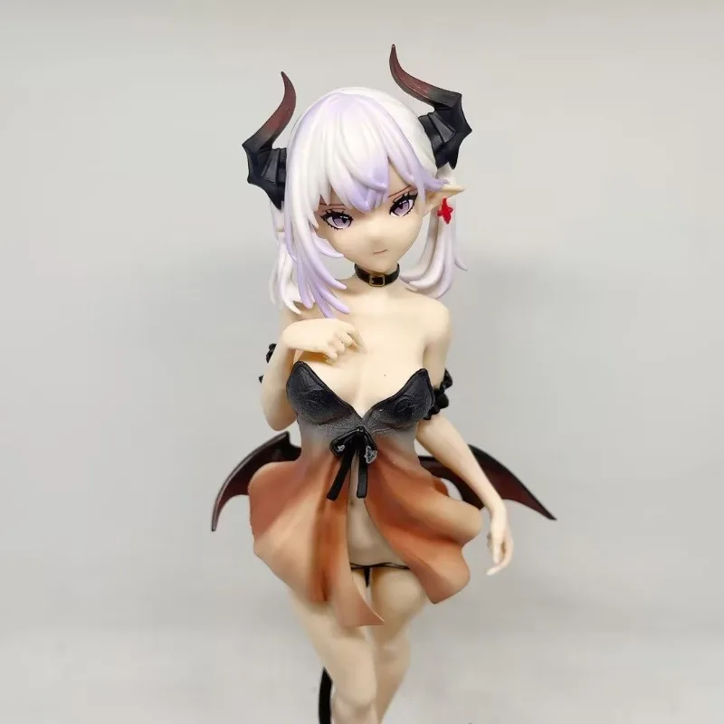 28CM The Embodiment of Scarlet Devil Figurka anime Lilith Devil Figurka akcji Piękna dziewczyna Statuetka Kolekcja Ozdoby Prezent Zabawka