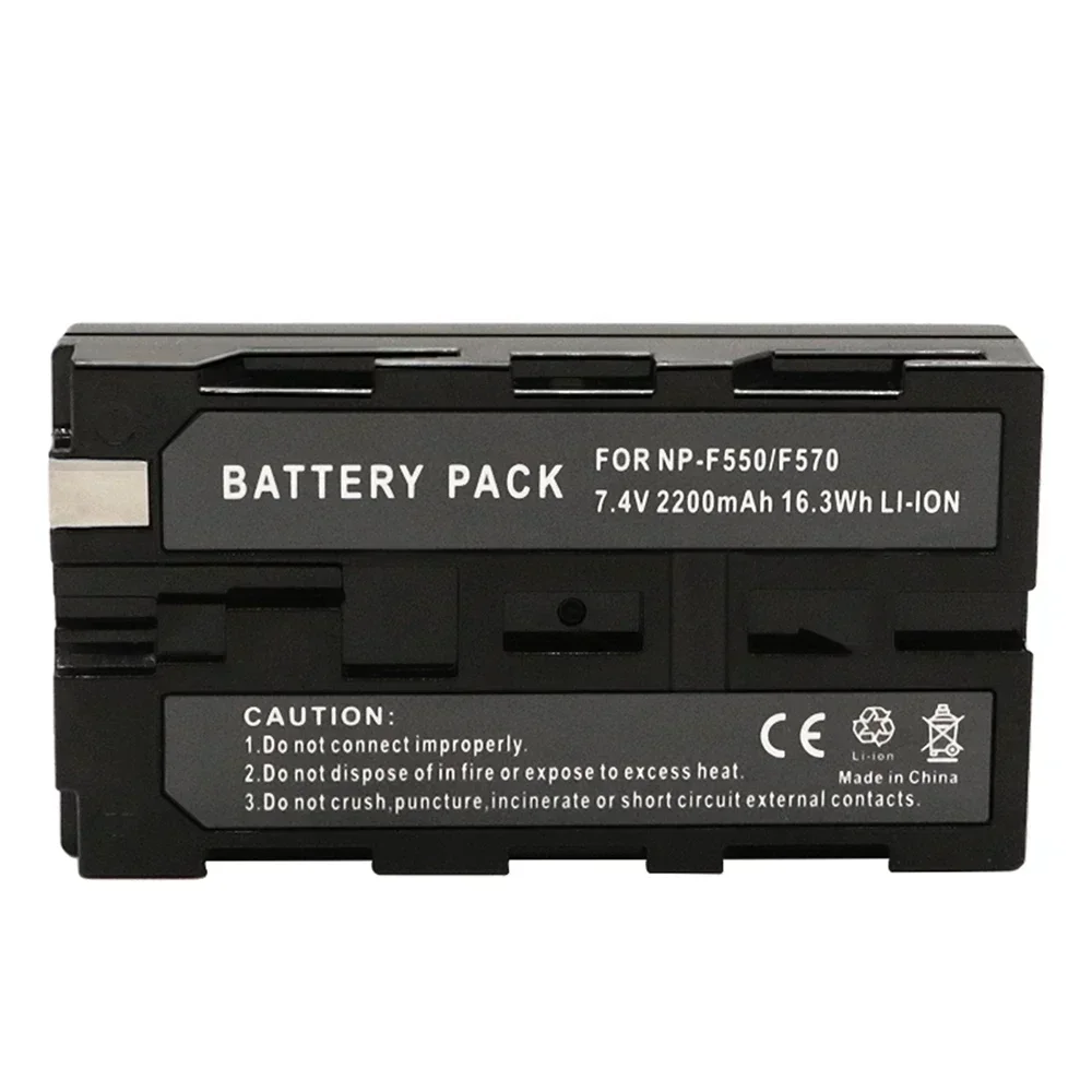 2200mah NP-F550 NP-F330 NP F550 NP F330 Camera Battery + LCD USB Charger for Sony NP-F550 NP-750  Camera Lights