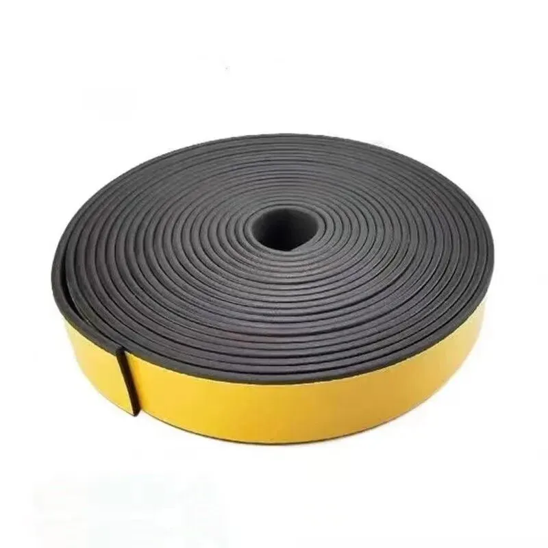 New Self Adhesive Sponge Seal Strip Thicken Black EPDM Rubber Single Sided Soundproof Foam Anti-collision Gasket image 5
