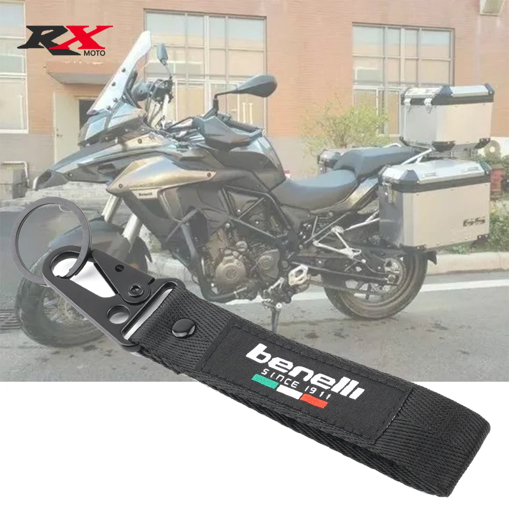 For Benelli TRK502 Leoncino 500 200 BJ250 BJ500 TNT 125 300 600 502c Key Ring Motorcycle Accessories Embroidery Keychain Keyring