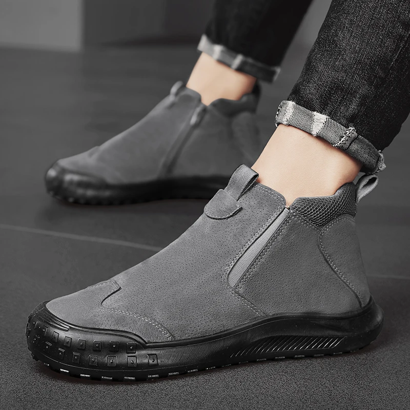 Boots Men Shoes Casual Shoes Classics Ankle Boots High Slip-on  Office  Sneaker Ventilate  Versatile boots  mens shoes  boots