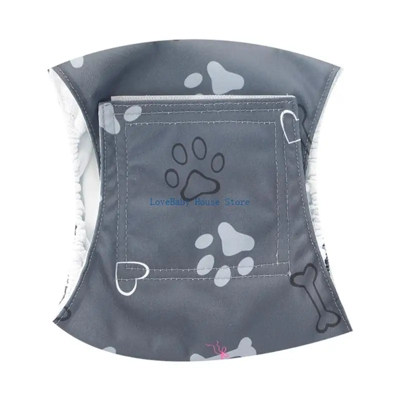 حفاضات الحيوانات الأليفة الصغيرة BX0D، قابلة للغسل، قابلة لإعادة الاستخدام، نسيج مسامي، تثبيت آمن للكلاب