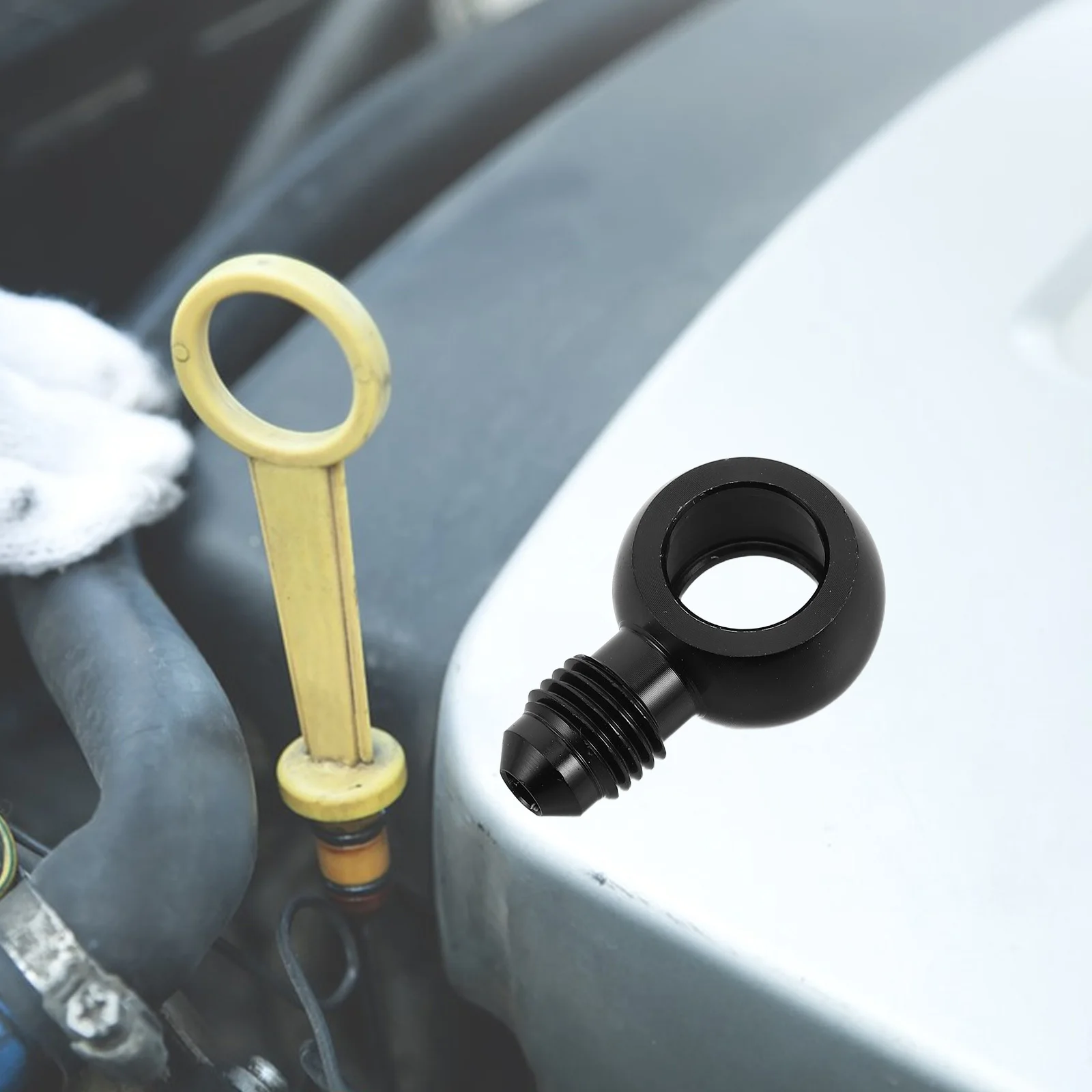 

Banjo Fitting Aluminum Alloy Durable Brake Hose Straight Connector for Automotive Fuel Pump Replacement Banjo Adapter