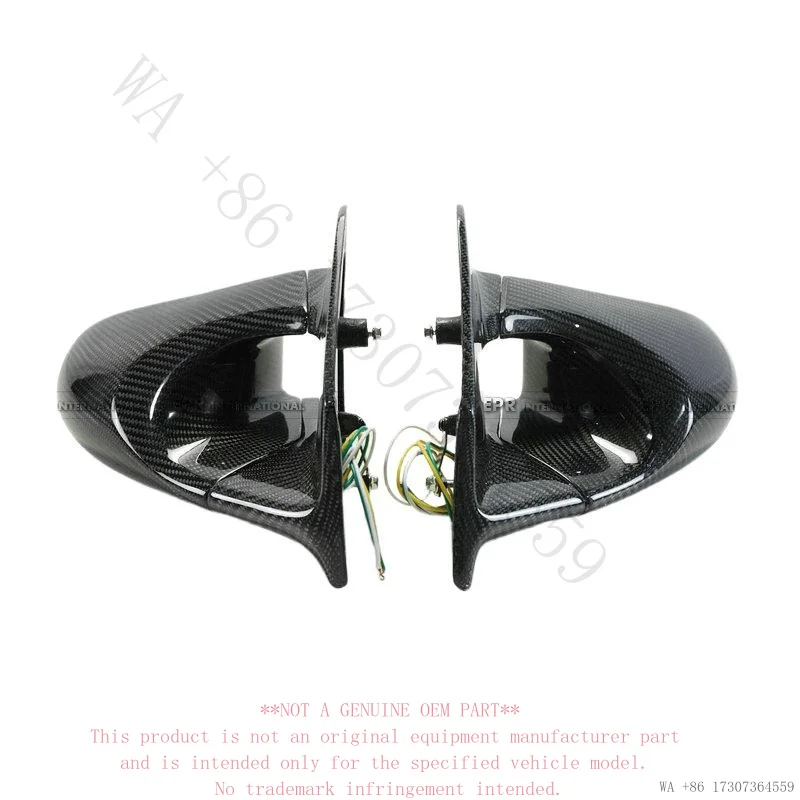 For Mitsubishi EVO 8 Carbon Fiber GND Bullet Mirror Rearview Mirror Reversing Mirror Electric Adjustable Mirror Cover Modificati