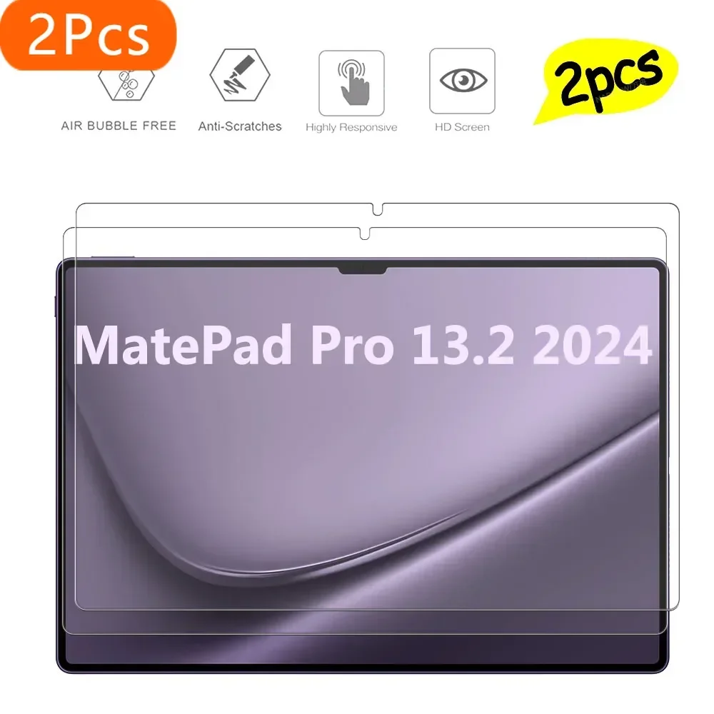 

Защитная пленка HD против царапин, 2 шт., закаленное стекло для Huawei MatePad Pro 13,2 2024, новая защитная пленка для планшета