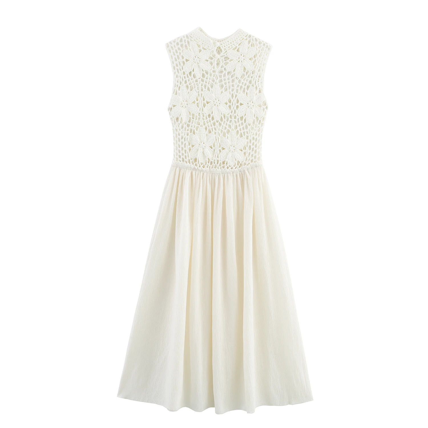 우아한 꽃 자수 드레스 JNLEAOG 가을 새로운 스타일 여성 패션 소규모 공연 디자인 패치워크 여름 드레스