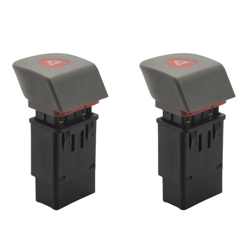 2X Car Hazard Emergency Light Flasher Switch For Renault Kangoo I 1997-2008 7700308821