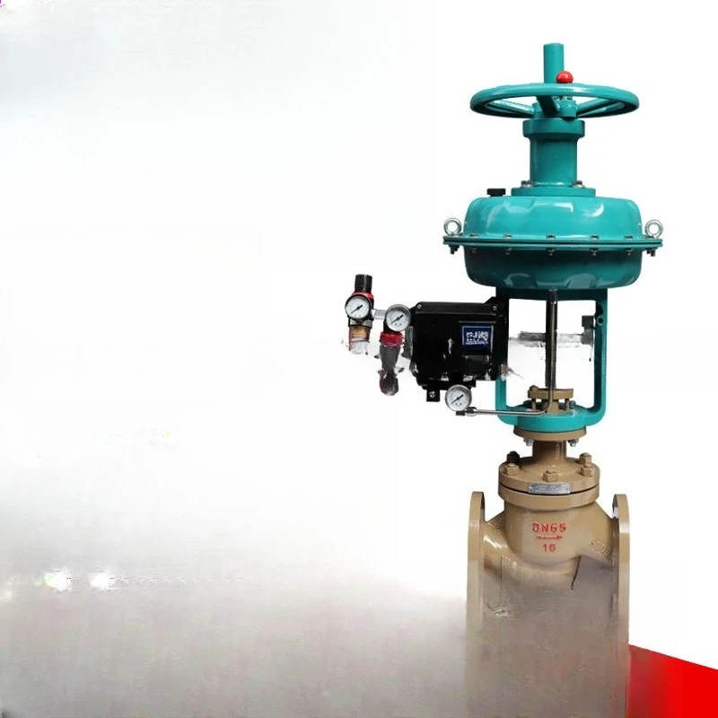 

Valve factory pneumatic belt manual cast steel flange regulating valve ZJHP-16C positioner 4-20mA