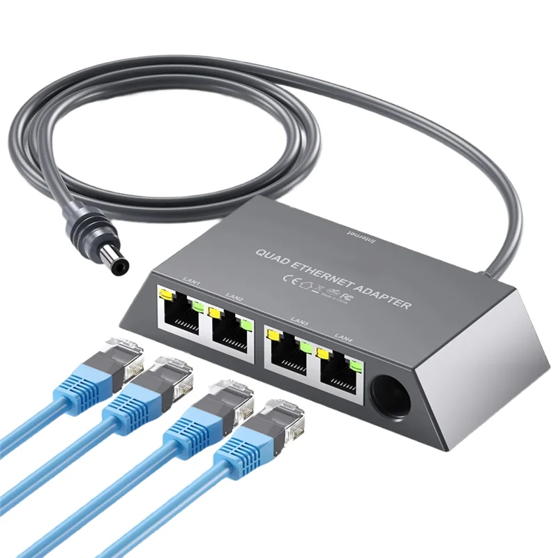 Per adattatore Ethernet a 4 porte per rete esterna stabile e veloce cablata per Gen 3 per Starlink Mini Satellite Internet