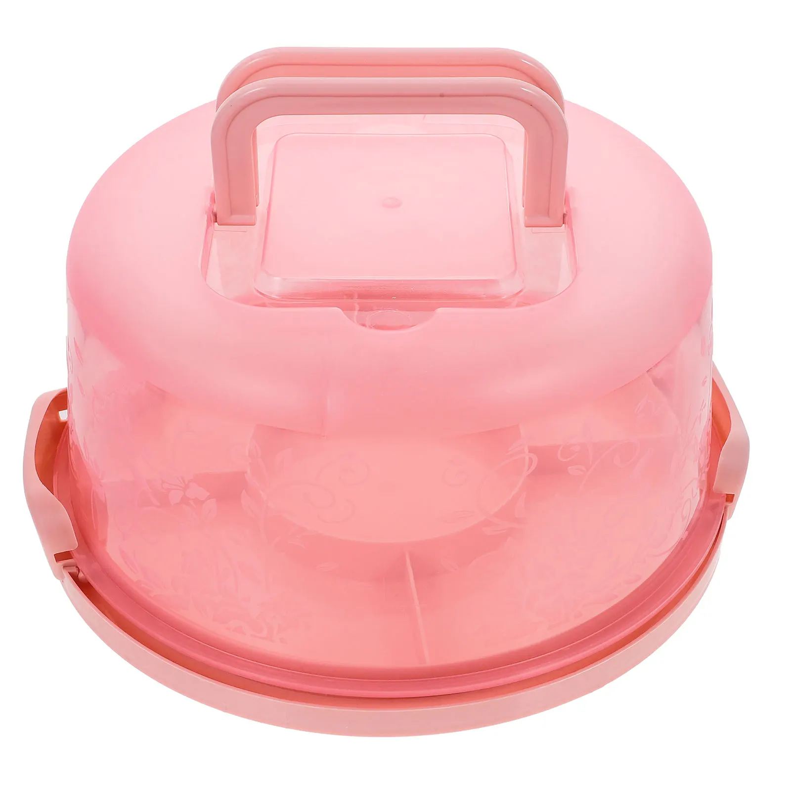 

Portable Cake Box Transparent Baking Packing Case Reusable Carry Container For Birthday Party Household Use Pp Material