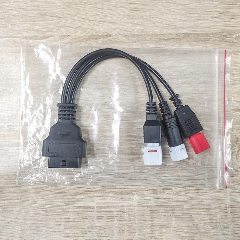 สายวินิจฉัย OBD2สำหรับรถจักรยานยนต์ยามาฮ่า Kline Euro5 16ขาเป็น4Pin 3Pin 6Pin OBD2อะแดปเตอร์วินิจฉัย3 in 1