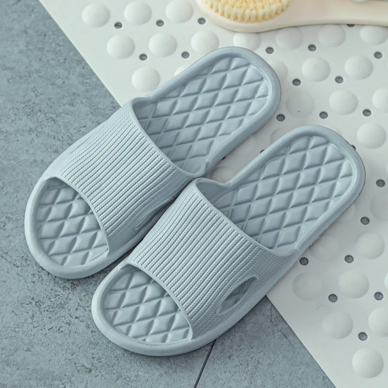 Home Slippers Women Men Couple Bathroom Slides Indoor Slippers Eva Soft Sole Comfortable Flip Flops Flat Shoes Sandals