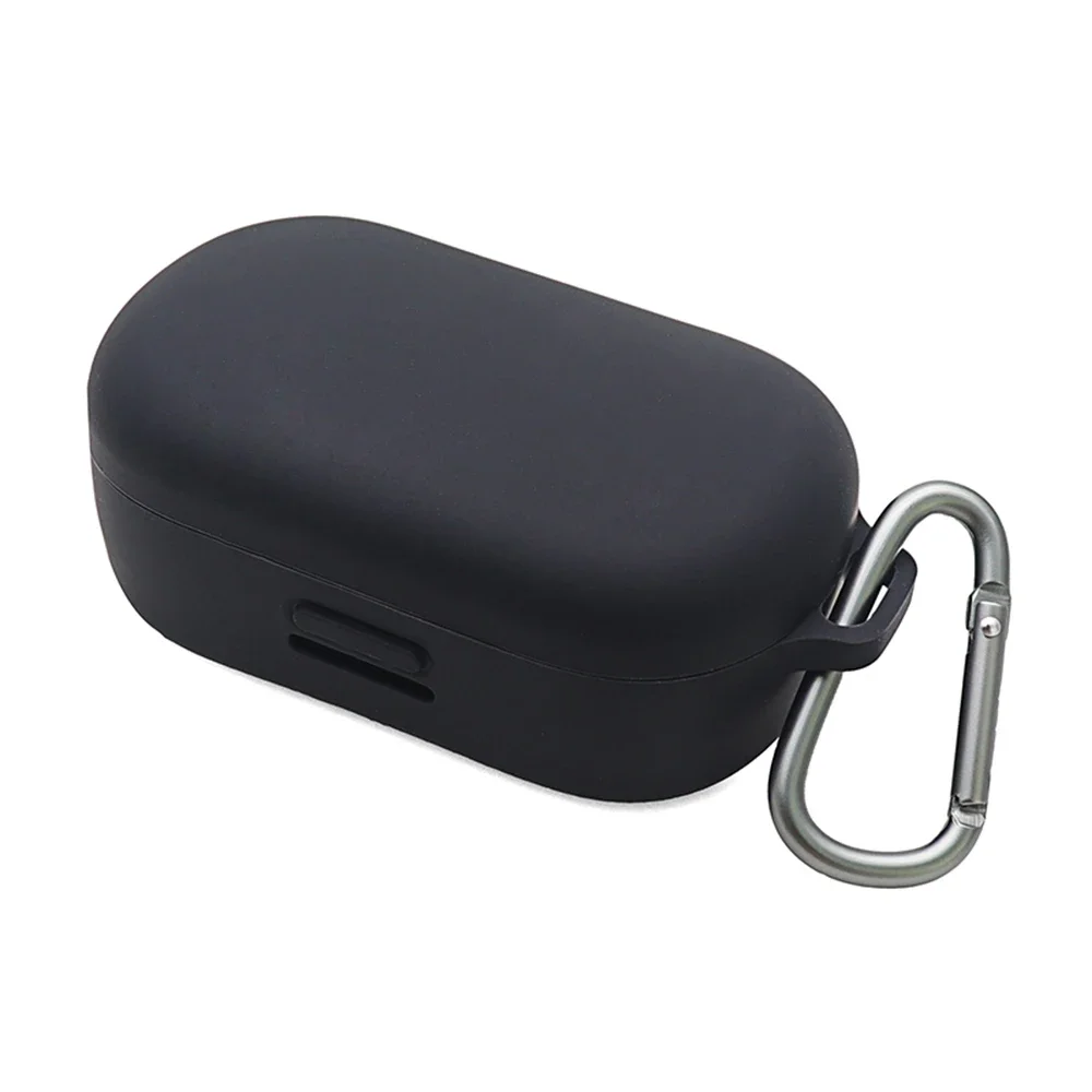Pyłoszczelna, odporna na wstrząsy, ochronna silikonowa obudowa do bezprzewodowych słuchawek dousznych Bose QuietComfort z redukcją szumów i karabińczykiem