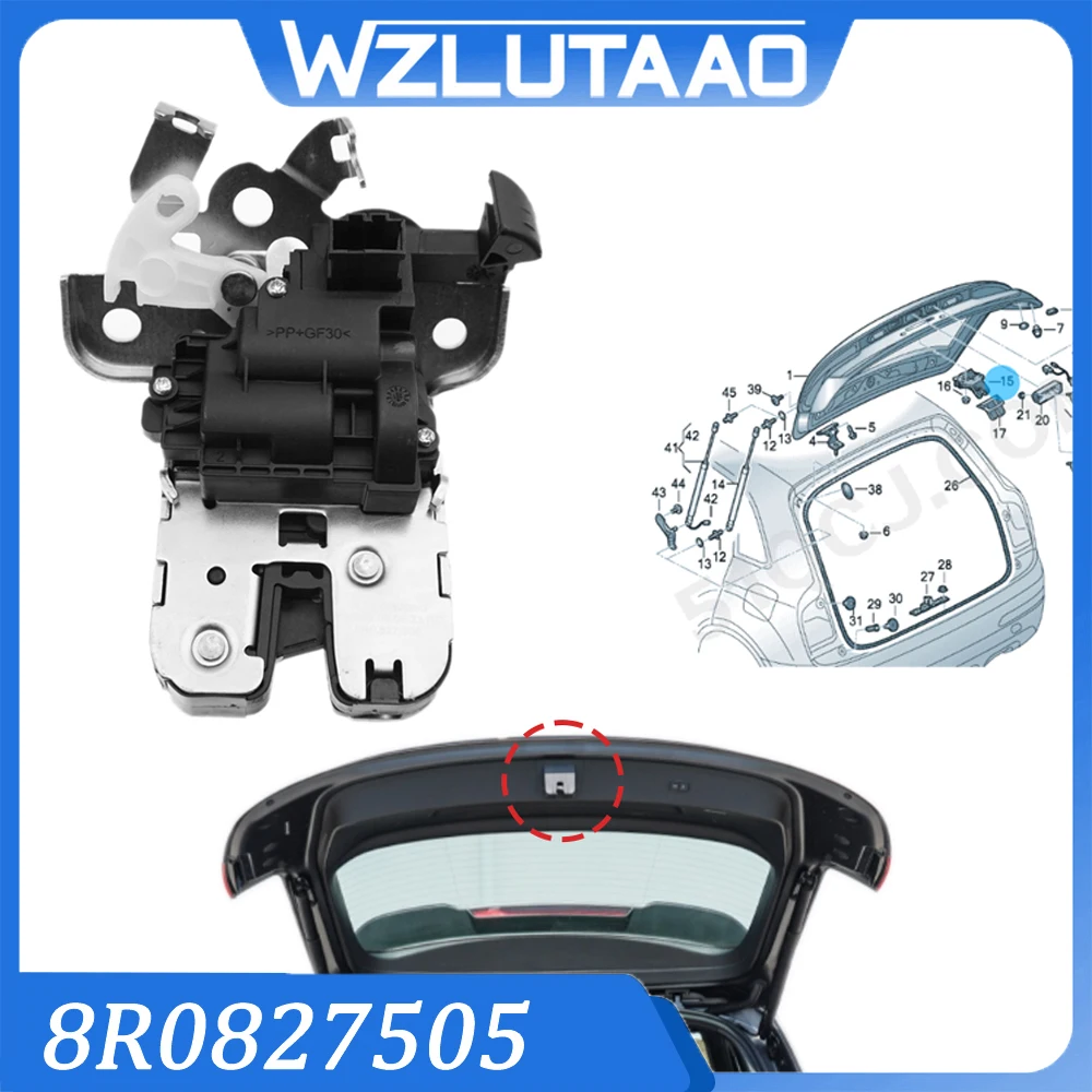 

8R0827505 8R0827505A Trunk lock block For Audi A1 A3 A4 A5 A6 A7 Q3 Q5 Q7 For Porsche Cayman 2014-2016 8K9827505 8K9827505A