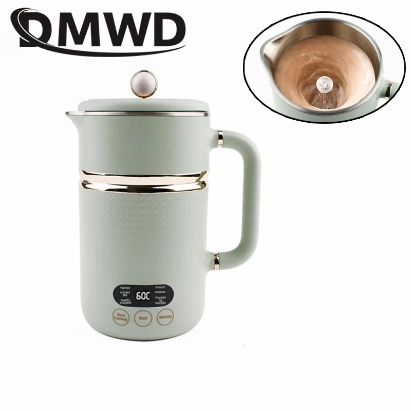 Chaleira elétrica térmica de 110v/220v, guisado, mingau, copo, sopa, leite, aquecedor automático, agitação automática, caneca magnética, liquidificador