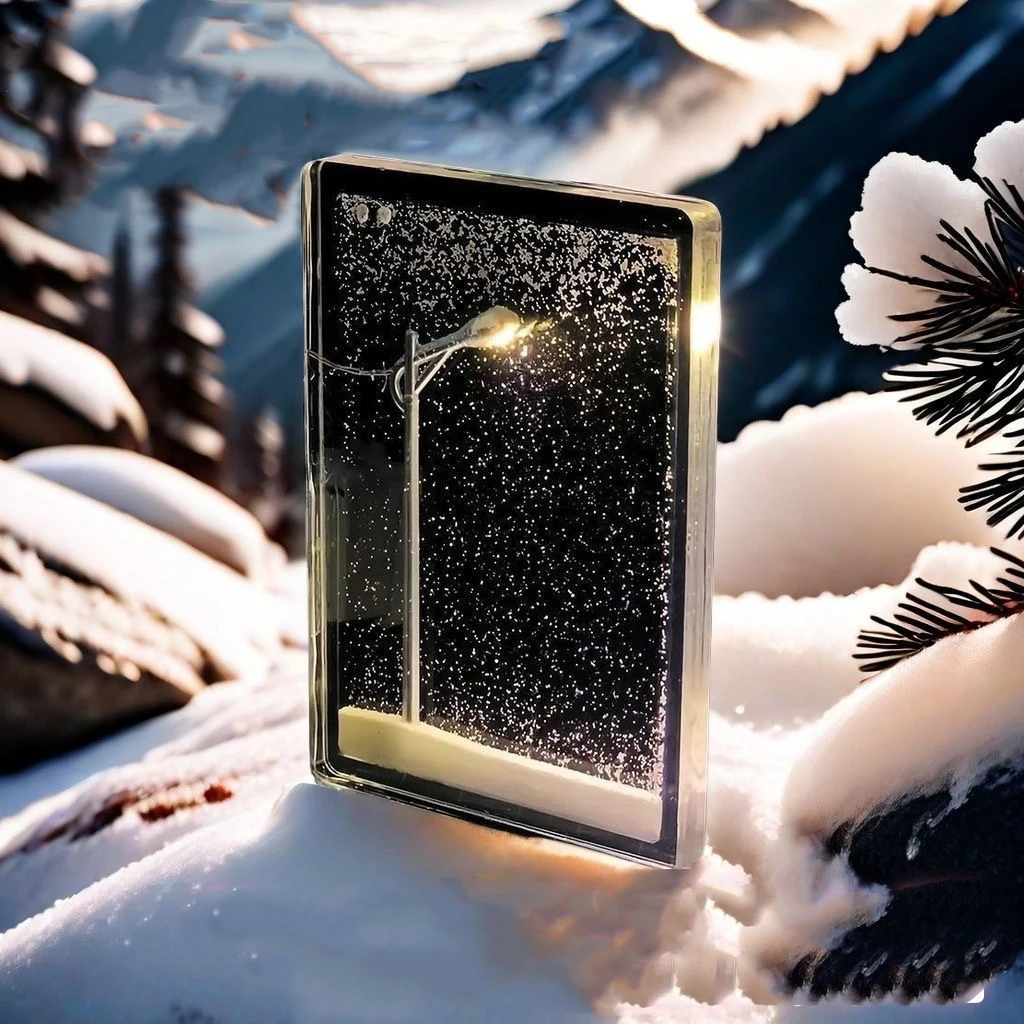 Snowy Night ไหลกัญชาฉากหิมะสร้างสรรค์ Night Light ทําด้วยมือ DIY Street Light วัสดุแพคเกจของขวัญสําหรับสาวเพื่อน 2024