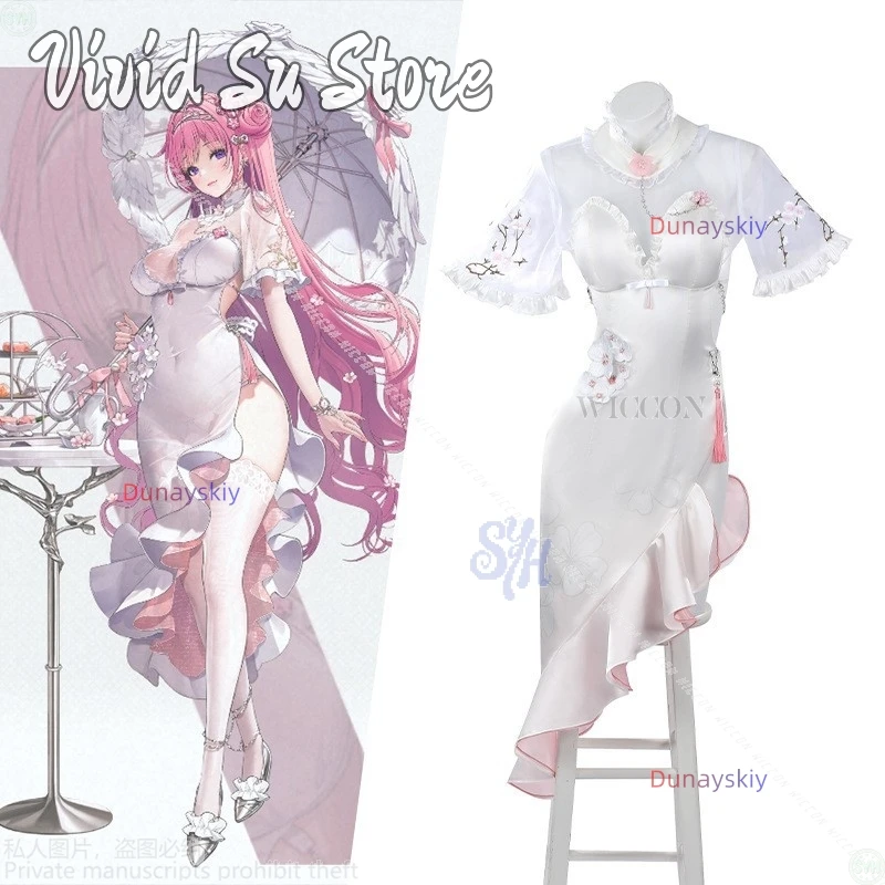 

Дороти Косплей Игра GODDESS OF VICTORY: NIKKE Аниме Костюм Сексуальное Белое Кружевное Платье Ципао Прекрасная Лолита Хэллоуин Вечеринка