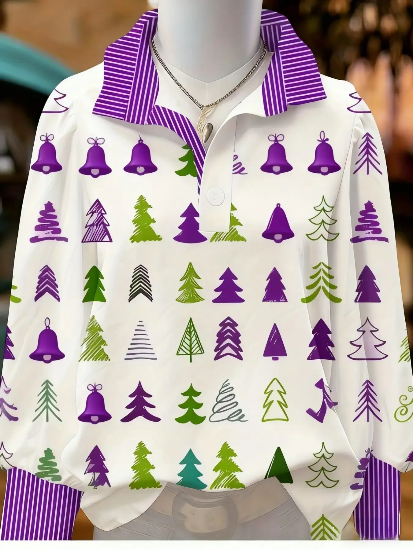 2026 Women's striped casual fashion shirt, A must-have for layering in spring, autumn, and winter seasons