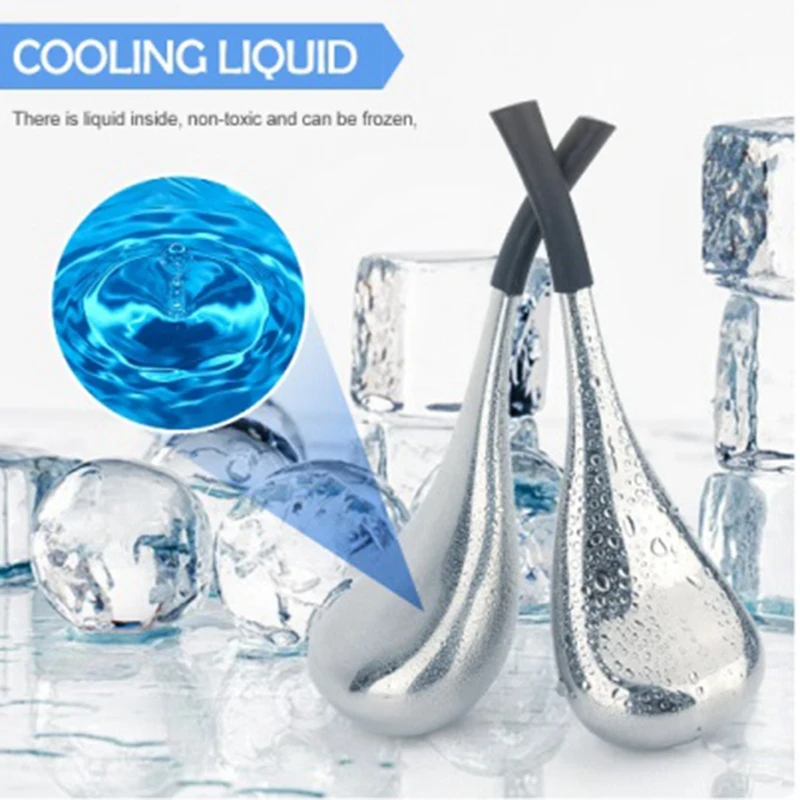 Cooling Beauty bastoncini per il viso Ice Wave Ball Massage Facial Eye Salon strumenti per la cura della pelle per Woman Spa Cold Roller