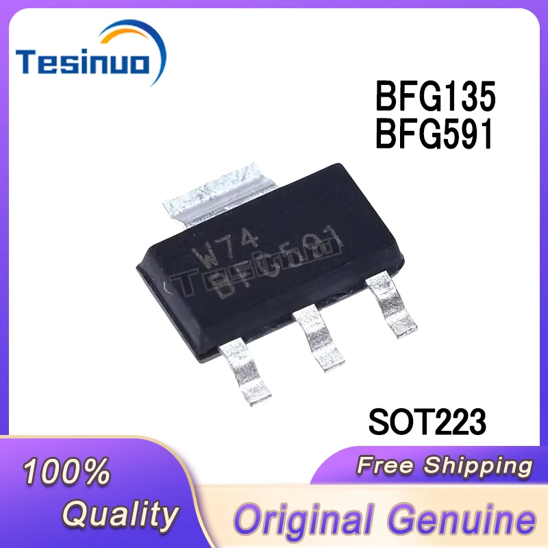 10/PCS New Original BFG135 BFG591 SOT223 NPN high frequency triode 7GHz broadband transistor In Stock