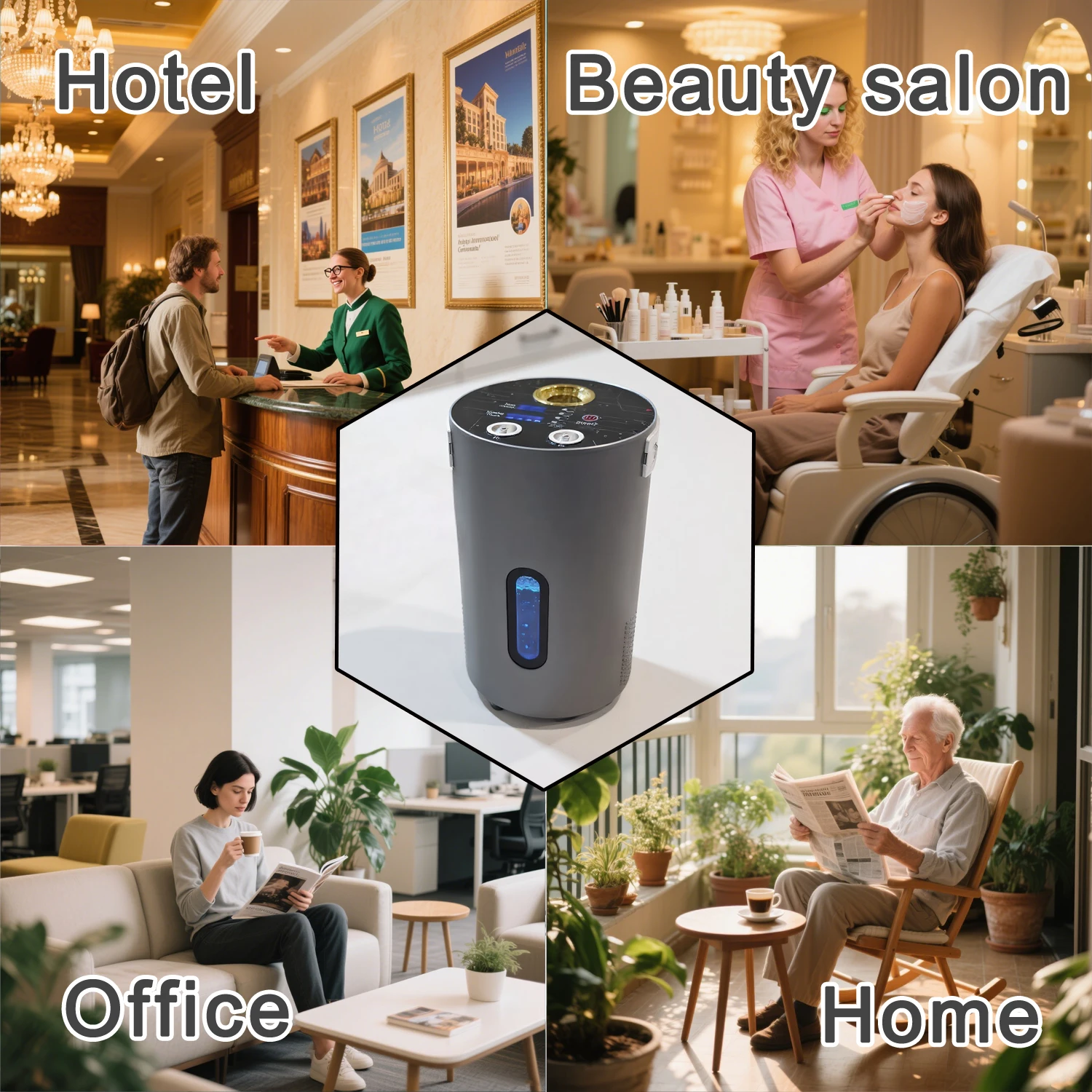 Hydrogen Bath Machine Hydrogen Inhalation 150ml/min H2 Inhaler Maker 500ml 3-in-1 Life Single Version O2 PEM SPE Technology Inha