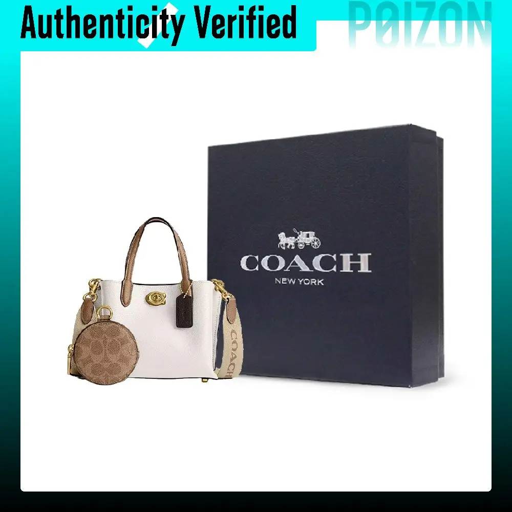 COACH Willow Pebbled Leather One Shoulder Crossbody Tote Bag, Shopping Bag, Handbag Small Women's Light Pink CW549-B4CAH