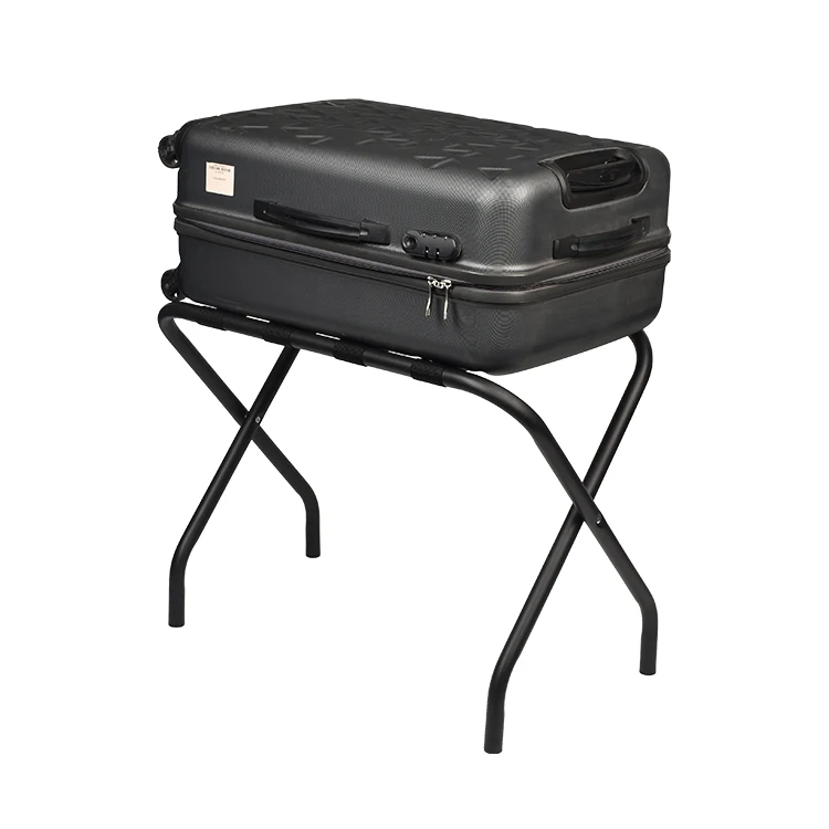 custom-hotel-stainless-steel-foldable-luggage-stand-black-metal-folding-luggage-rack
