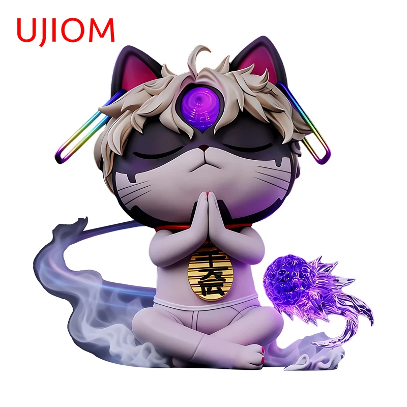 UJIOM Cool Neko Cat Jin Enjoji Graffiti Wall Sticker Attractive Sunscreen Edgy Anime Decal Funny Computer Home Accessories