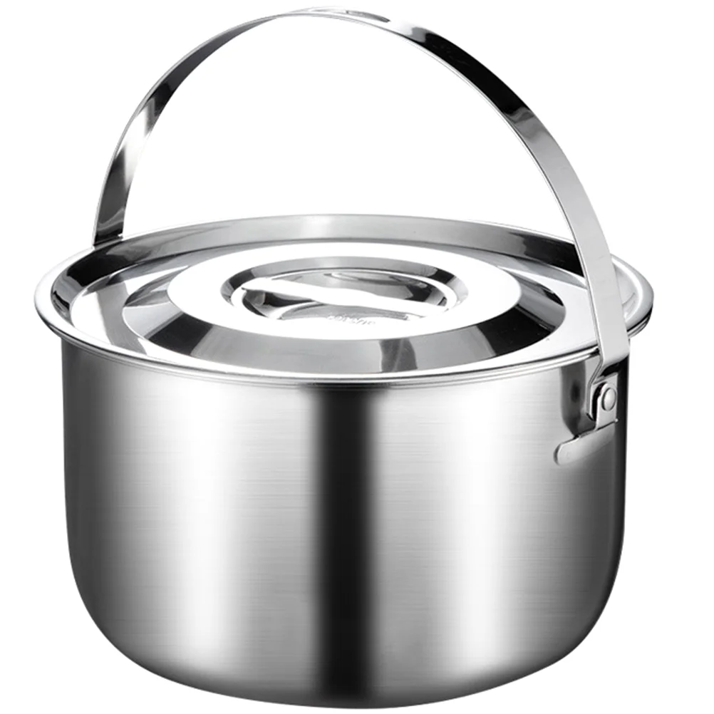 Stainless Steel Lard Tank Indoor Basin Egg Mixing Bowl Can Condiment Salad Container