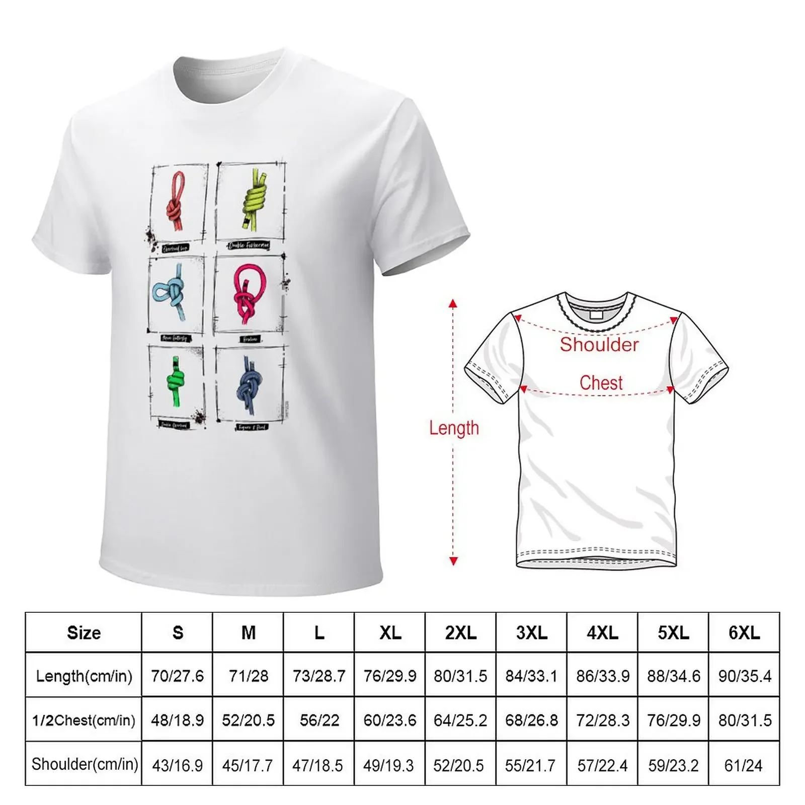 knots T-shirt summer tops cute clothes tshirts for men