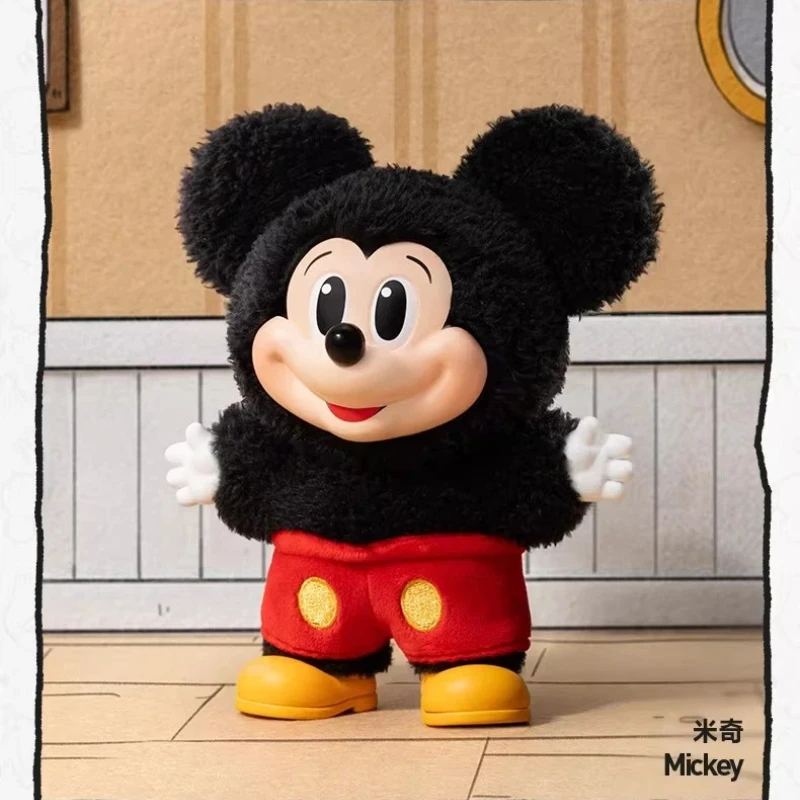 

Original Pop Mart Mickey Family Cute Together Vinyl Plush Doll Blind Box Bag Pendant Mystery Box Surprise Birthday Gift For Kids