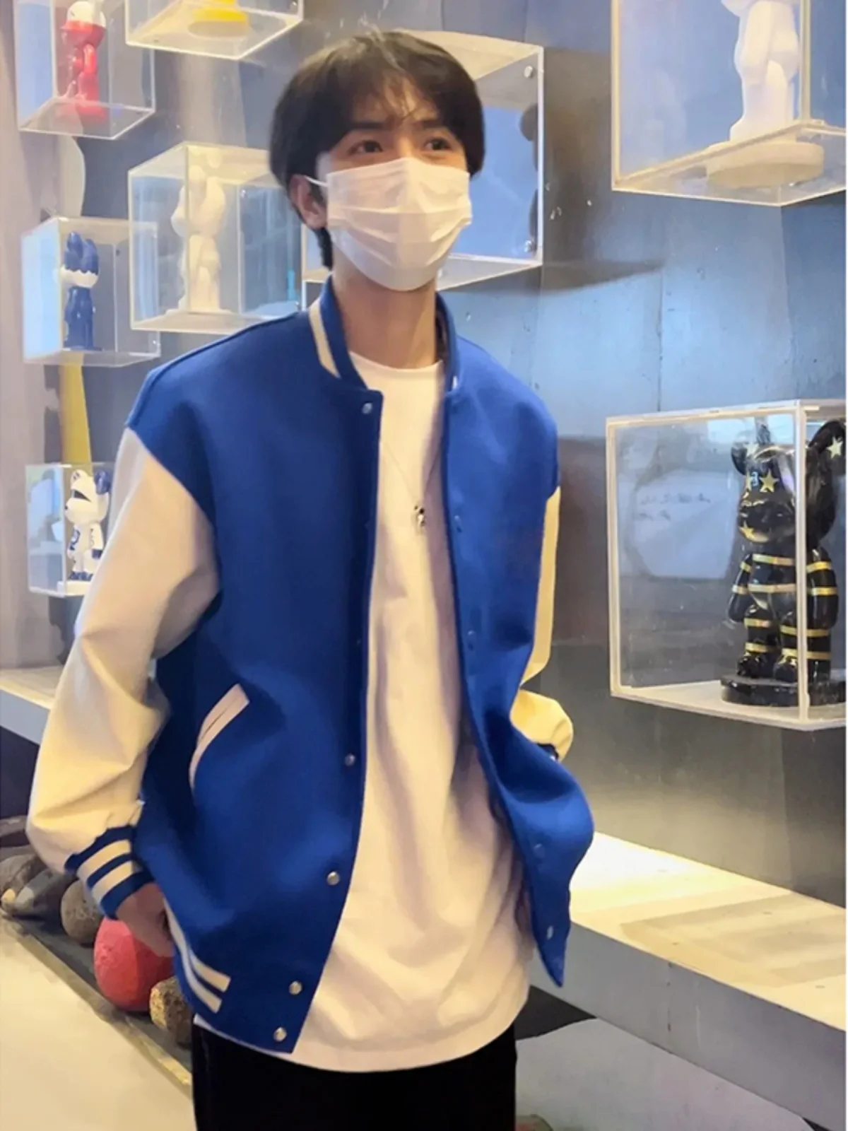 

Мужская куртка Cleanfit Pilot Jaet в стиле Color Block, американский бейсбольный стиль, модная, для весны и осени, свободного кроя, верхняя одежда