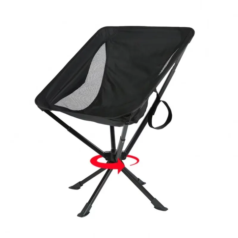 

Portable 360 Degree Swivel Aluminum 600D Oxford Folding Chair Quick Open Pop-Up Beach Camping Moon Chair for Outdoor