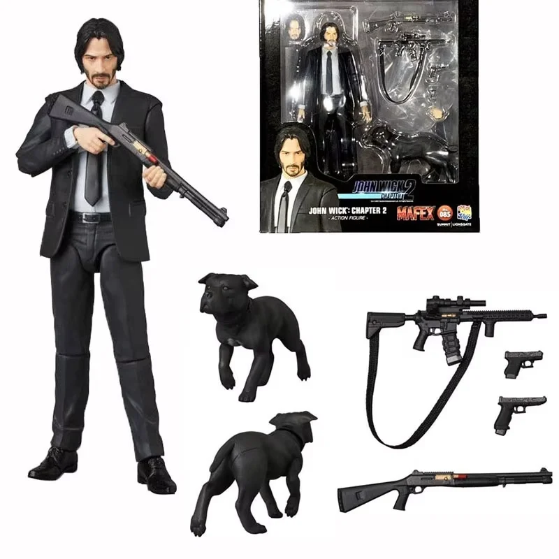 Nueva figura de John Wick Mafex 085 John Wick Chapter 2 colección de figuras de acción modelo juguetes regalos de muñecas