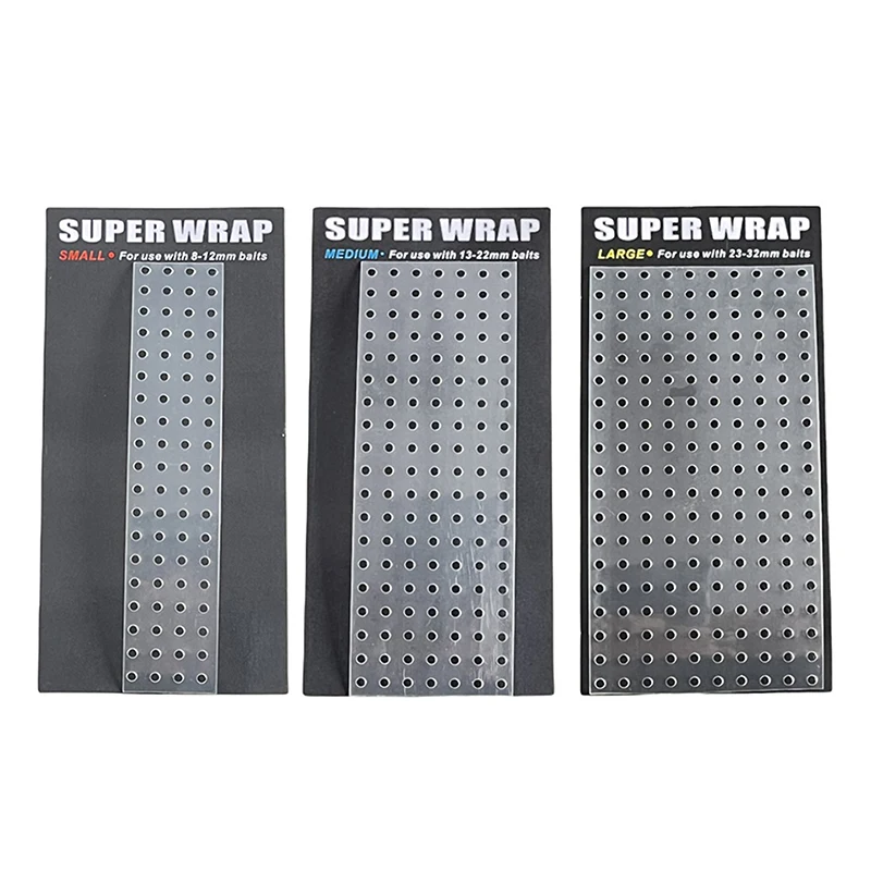 Carp Fishing Accessories Super Wrap Fishing Bait Protector Perforated Shrinking Tube 3 Sizes