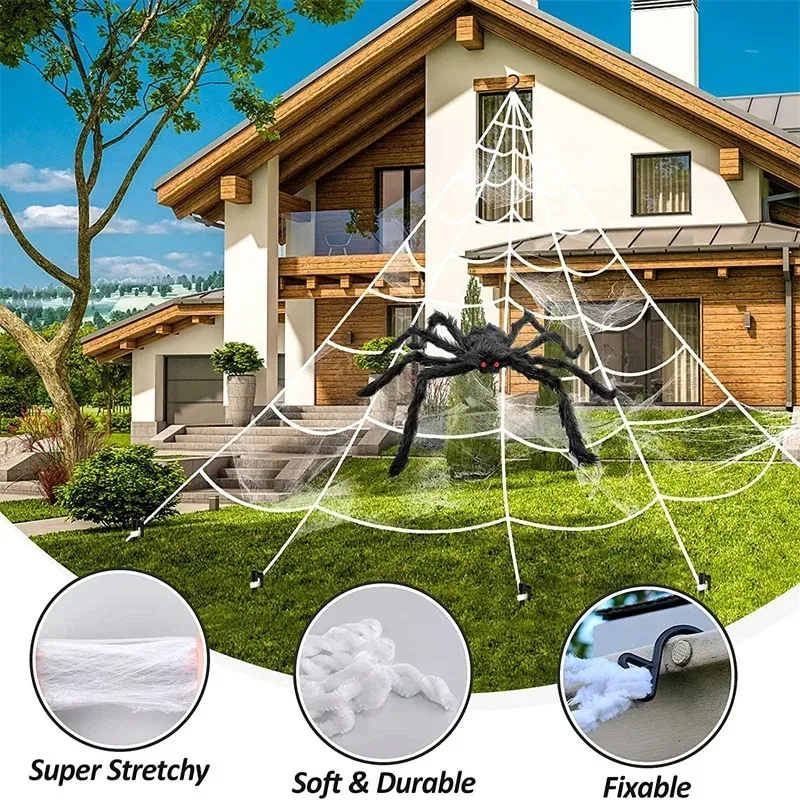 Huge Spider Web Hal… - image