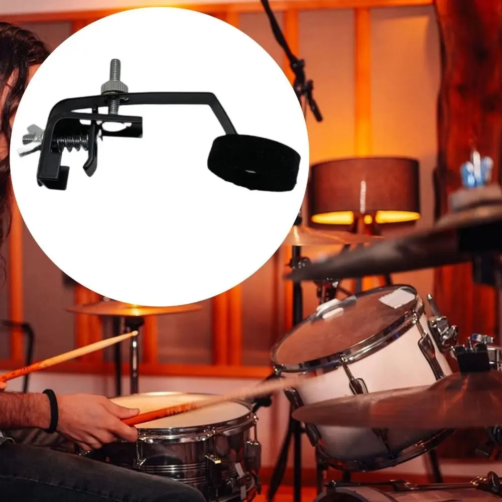 Filz- und Metall-Snare-Drum-Dämpfer Klassisch Schwarz Western Percussion Instrument Zubehör Schlagzeug Tonregler Dämpfer – Detail 6
