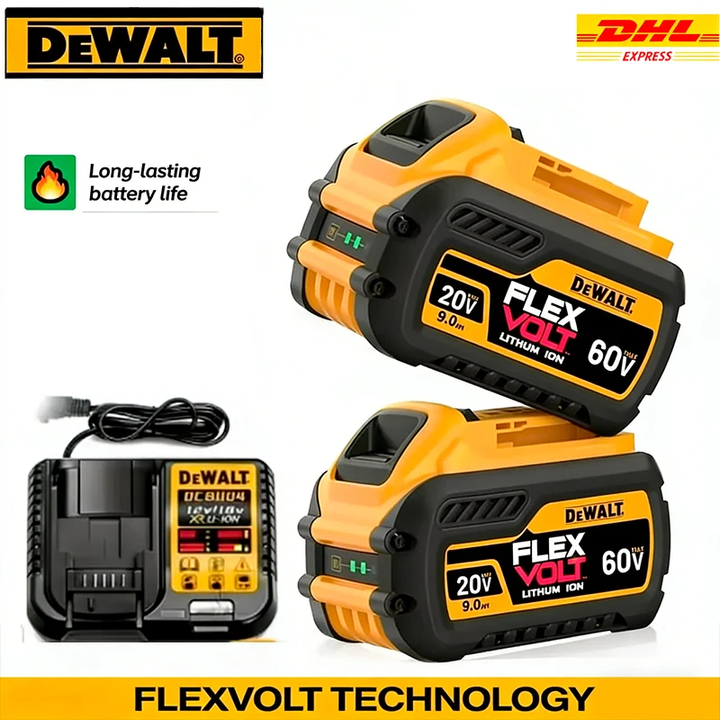 

DeWALT Original Battery 20V/60V 6Ah 9Ah MAX FlexVolt for DCB606 DCB205 DCB206 DCB209 DCB182 Power Tool