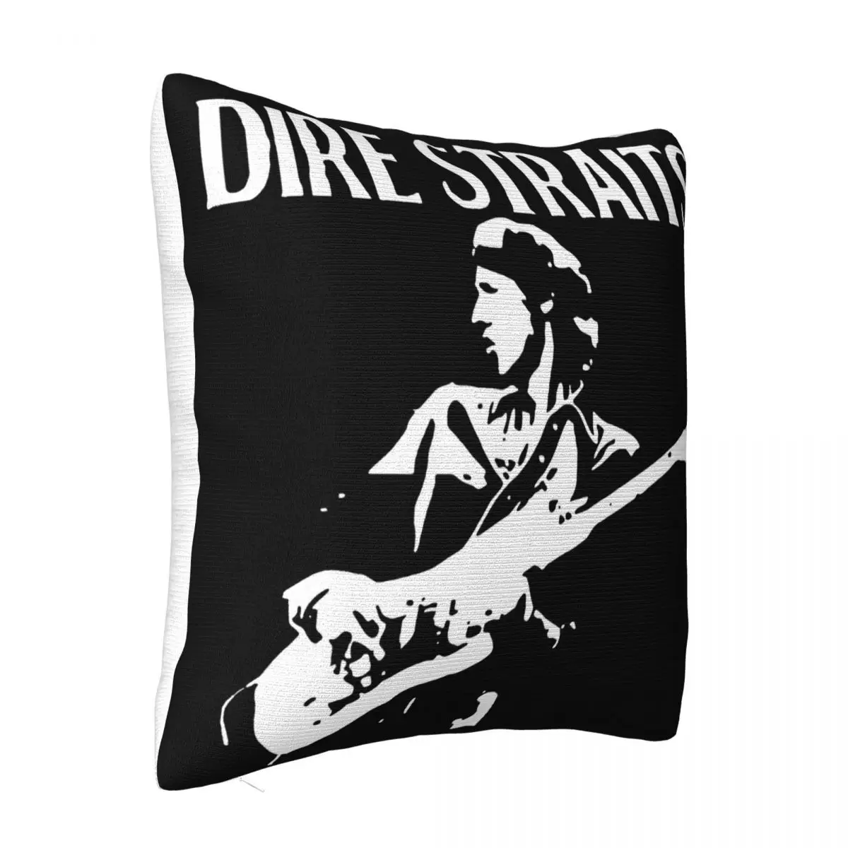 T Summer Cotton Mens Short Mens Dire Straits Band Symbol Fashion Round Onec Creative Design Funny Top Pillow Case