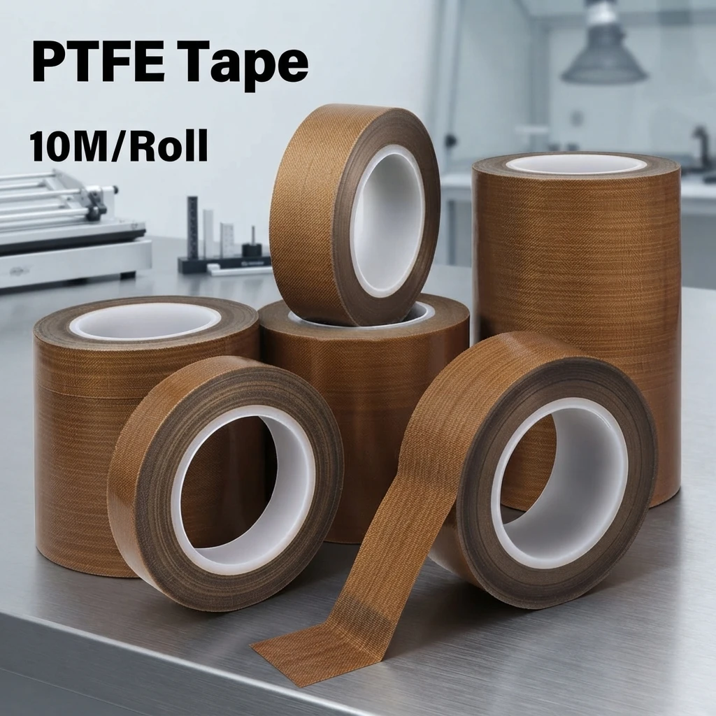 Rotolo di nastro in PTFE da 10 m, larghezza da 5 a 100 mm