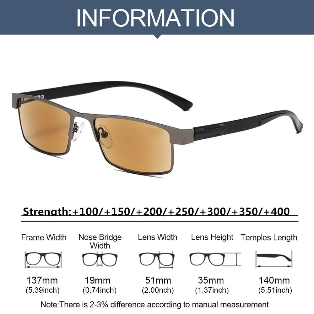 نظارات شمسية كلاسيكية كلاسيكية بإطار أنيق للمكتب، نظارات قراءة للأعمال مضادة للضوء الأزرق، نظارات خفيفة للغاية #5