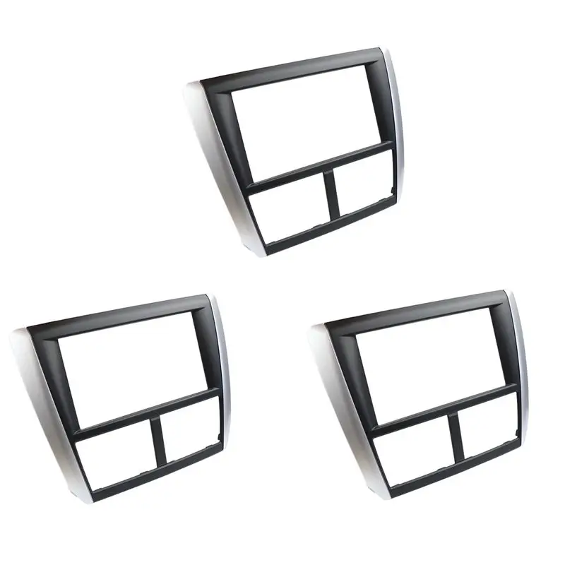 3X Radio Fascia For Subaru Forester Impreza 2007-2012 DVD Stereo Frame Plate Adapter Mounting Dash Installation Bezel