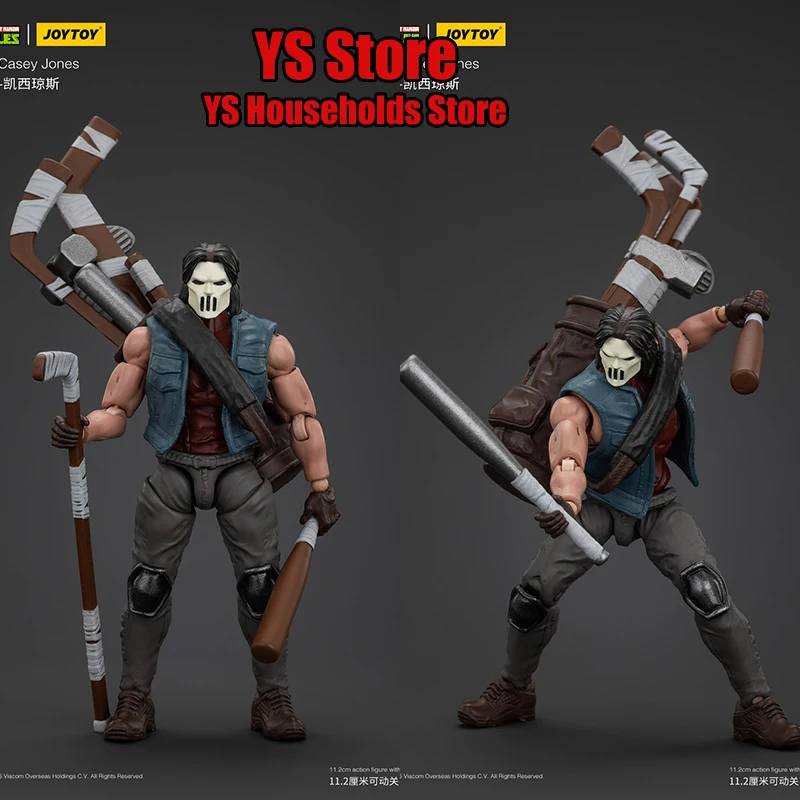 

JOYTOY JT01147 масштаб 1/18 Черепашки-подростки Кейси Джонс 11,2 см Фигурка с шарнирным шарниром Модель солдата Дисплей