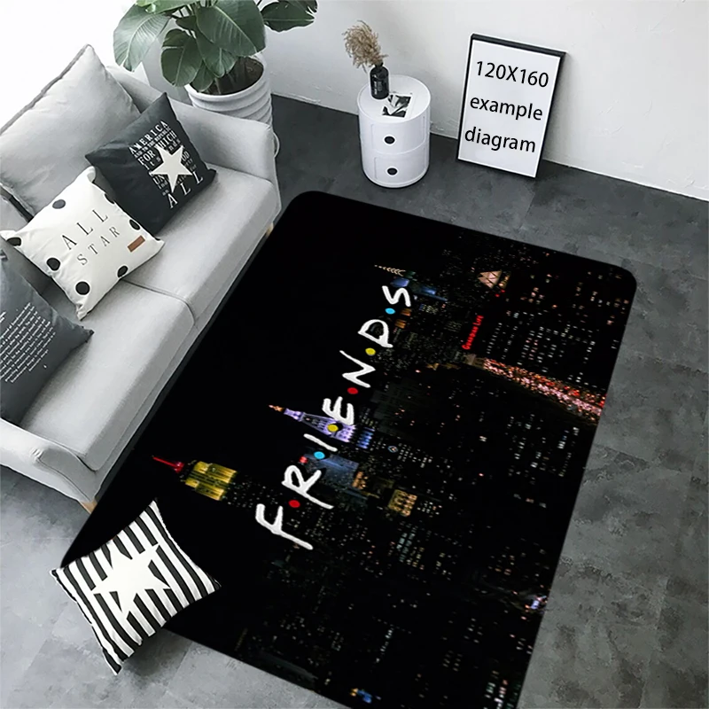 Living Room Rugs Foot Carpets Entrance Friends tv Doormat Kawaii Rug Floor Mats Anti Slip Mat Home Decor Kitchen Hallway Carpet