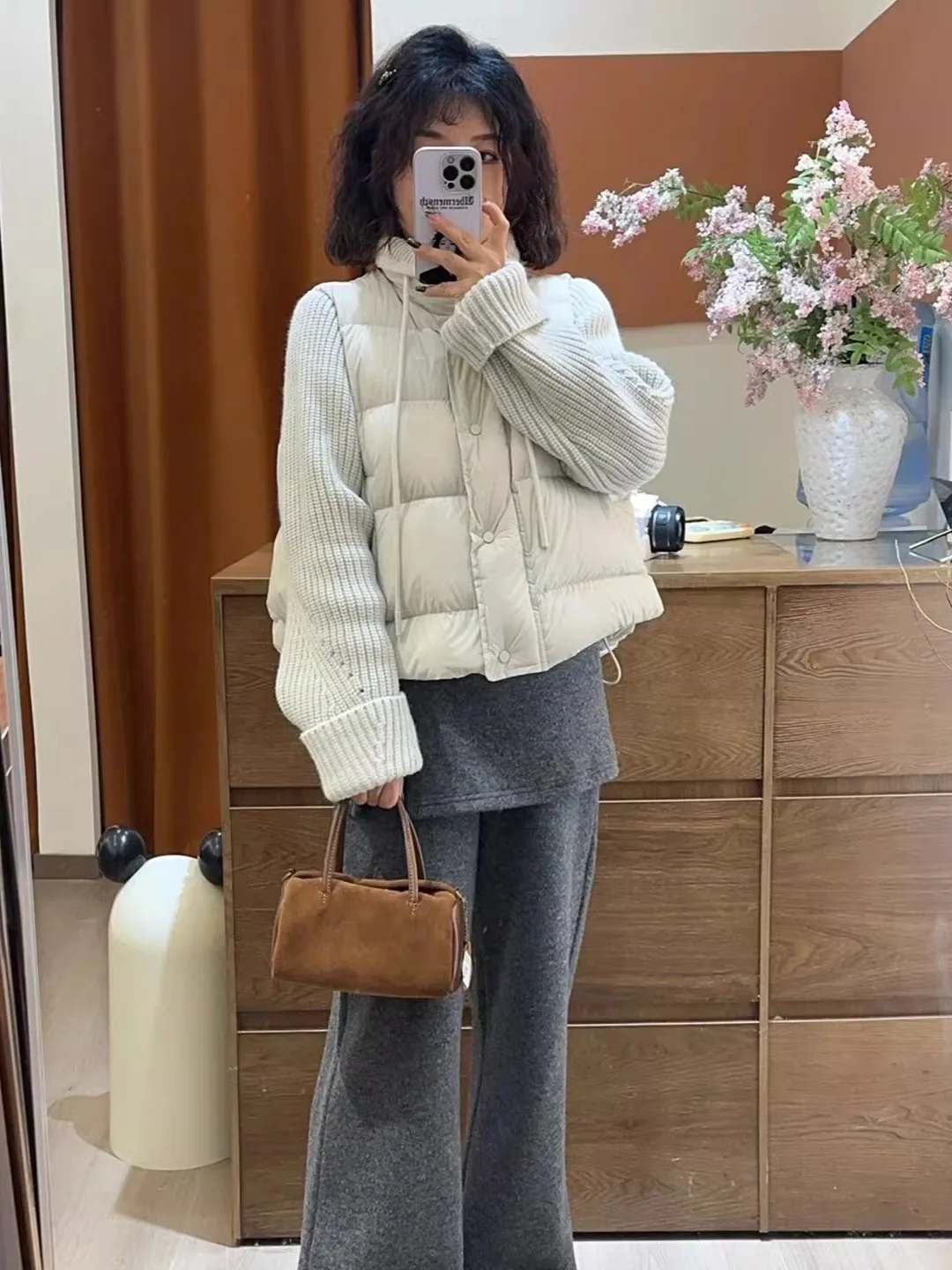 

Thickened Long Sleeve Cotton Jacket Women's Winter Casual Versatile Warm Cold Proof Knitted Patchwork Stand Collar Coat