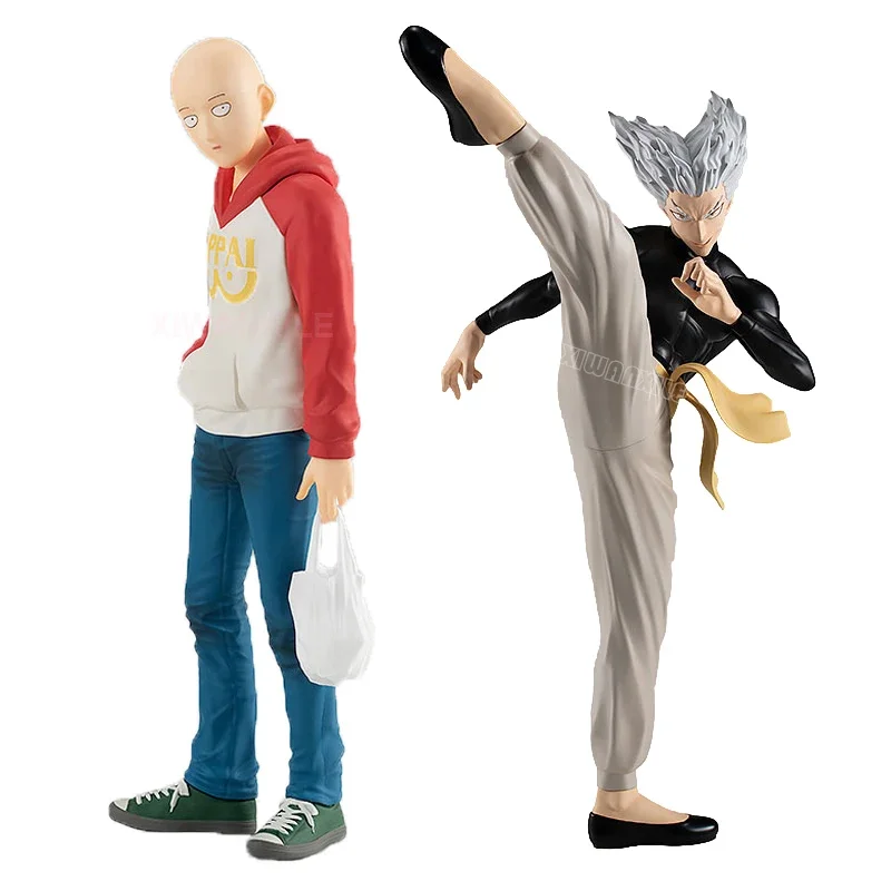 19cm pop up desfile um soco homem garou anime figura um soco homem saitama oppai moletom com capuz figura de ação coleção modelo boneca brinquedos